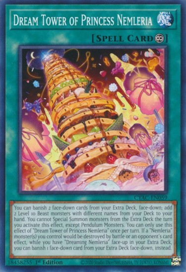 Dream Tower of Princess Nemleria (CYAC-EN059) - 1st Edition