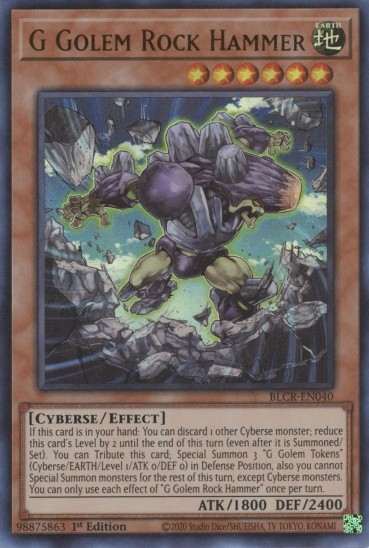 G Golem Rock Hammer (BLCR-EN040) - 1st Edition