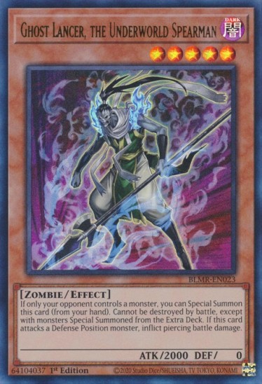 Ghost Lancer, the Underworld Spearman (BLMR-EN023) - 1st Edition