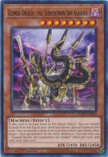 Gizmek Orochi, the Serpentron Sky Slasher (AMDE-EN048) - 1st Edition