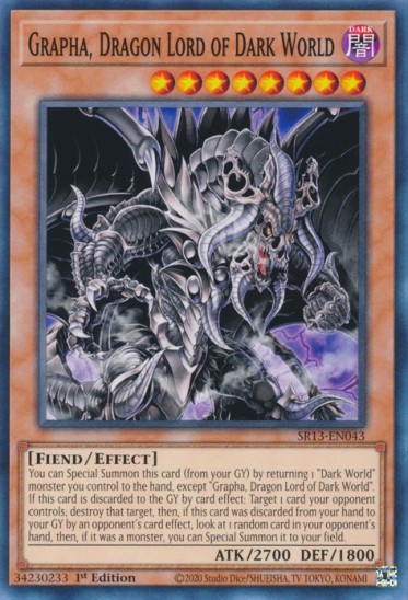 Grapha, Dragon Lord of Dark World (SR13-EN043) - 1st Edition