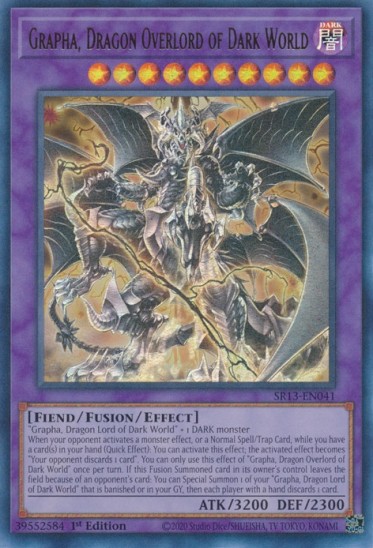 Grapha, Dragon Overlord of Dark World (SR13-EN041) - 1st Edition