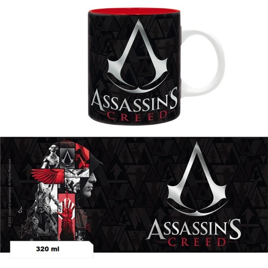 Κούπα Assassin's Creed Black & Red (320ml Κεραμική)