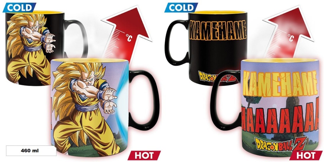 Κούπα SS3 Goku with Kamehameha (Heat Change 460ml Κεραμική)