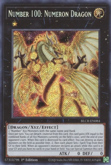 Number 100: Numeron Dragon (BLCR-EN084) - 1st Edition
