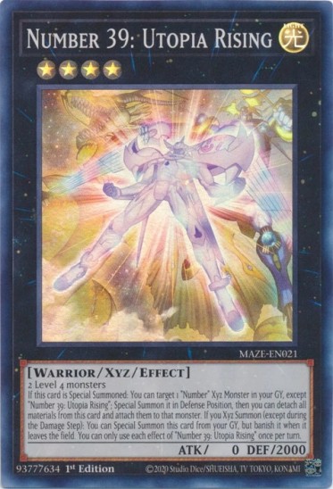 Number 39: Utopia Rising (MAZE-EN021) - 1st Edition