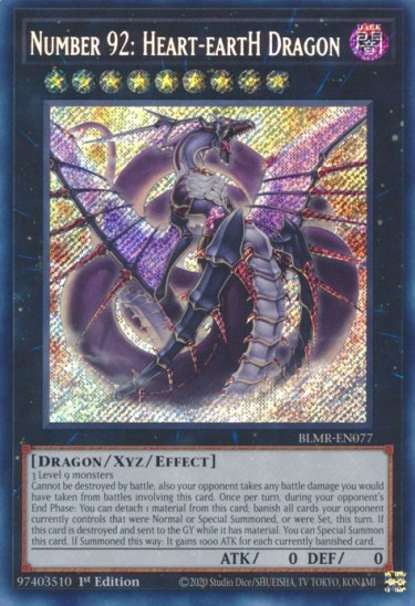 Number 92: Heart-eartH Dragon (BLMR-EN077) - 1st Edition