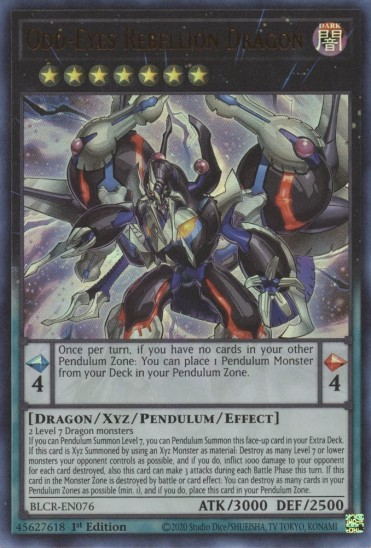 Odd-Eyes Rebellion Dragon (BLCR-EN076) - 1st Edition