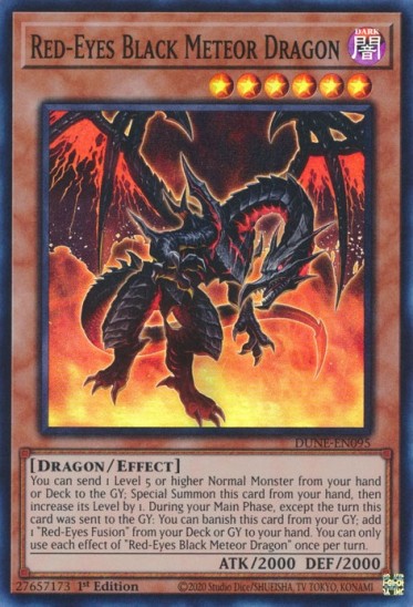 Red-Eyes Black Meteor Dragon (DUNE-EN095) - 1st Edition