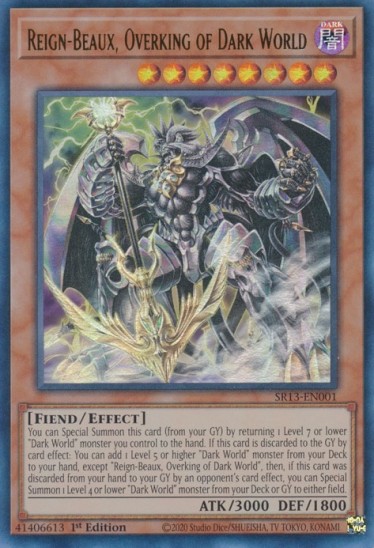 Reign-Beaux, Overking of Dark World (SR13-EN001) - 1st Edition