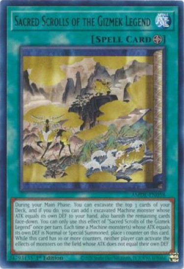 Sacred Scrolls of the Gizmek Legend (AMDE-EN058) - 1st Edition