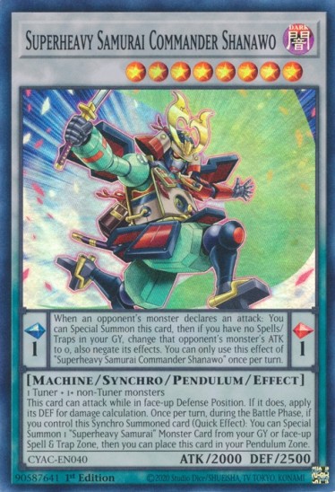 Superheavy Samurai Commander Shanawo (CYAC-EN040) - 1st Edition