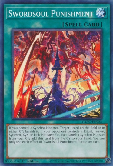 Swordsoul Punishment (CYAC-EN052) - 1st Edition