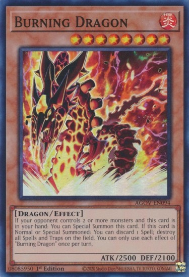 Burning Dragon (AGOV-EN094) - 1st Edition