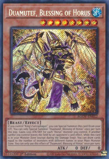 Duamutef, Blessing of Horus (AGOV-EN012) - 1st Edition