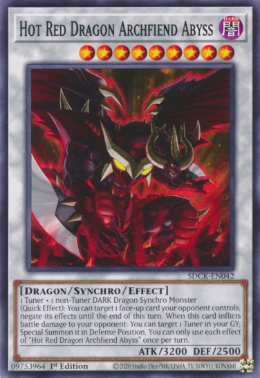 Hot Red Dragon Archfiend Abyss (SDCK-EN042) - 1st Edition