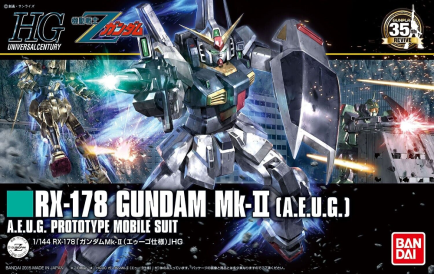 Model Kit RX-178 Gundam Mk-II AEUG (1/144 HG GUNDAM)