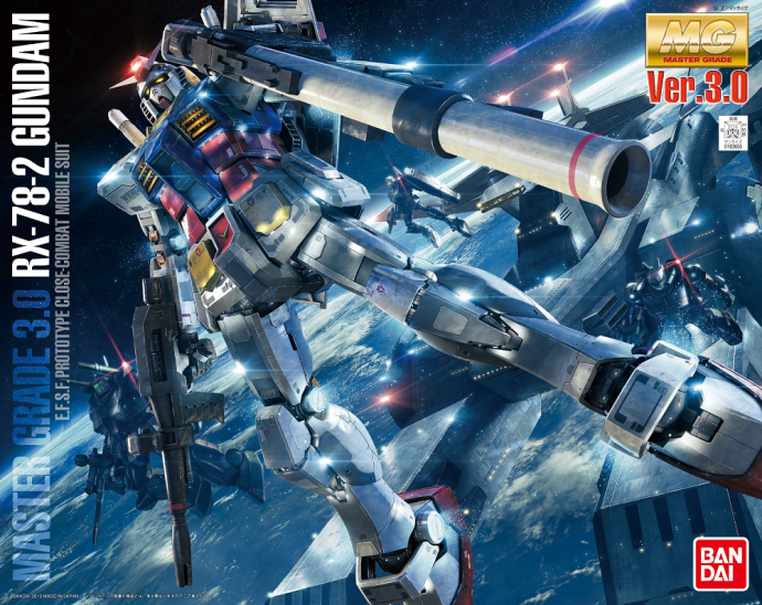 Model Kit RX-78-2 Gundam Ver. 3.0 (1/100 MG GUNDAM)