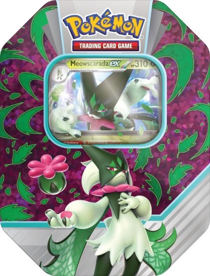 Pokemon TCG: Meowscarada EX Tin