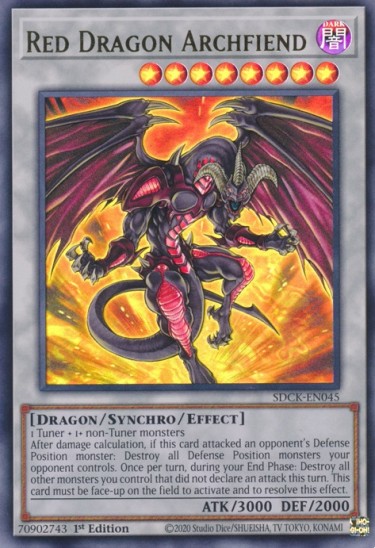 Red Dragon Archfiend (SDCK-EN045) - 1st Edition