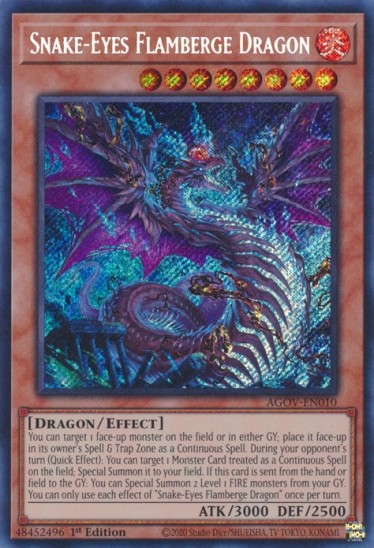 Snake-Eyes Flamberge Dragon (AGOV-EN010) - 1st Edition