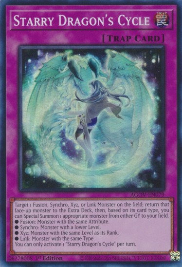 Starry Dragon's Cycle (AGOV-EN079) - 1st Edition