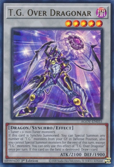 T.G. Over Dragonar (AGOV-EN035) - 1st Edition