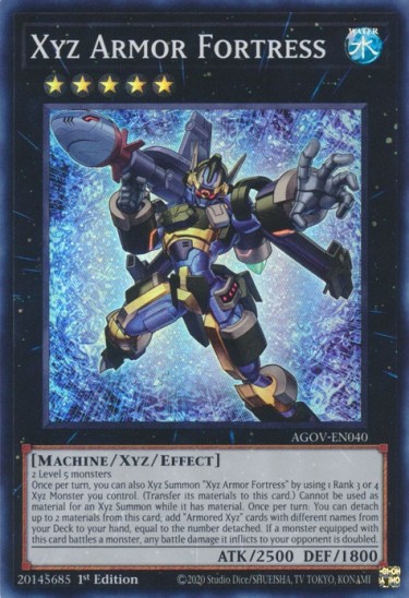 Xyz Armor Fortress (AGOV-EN040) - 1st Edition