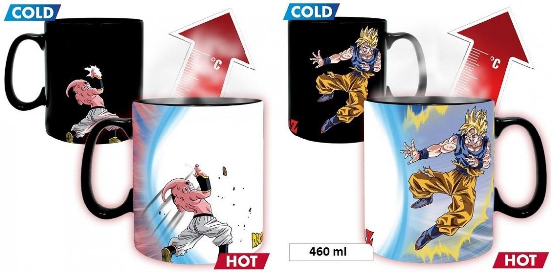 Κούπα Goku vs Buu (Heat Change 460ml Κεραμική)
