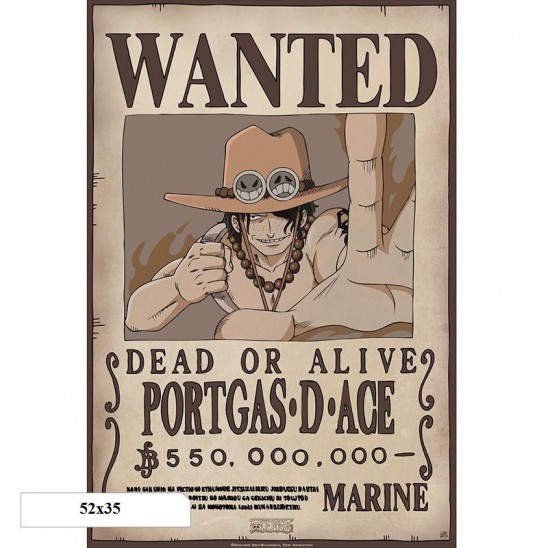 Αφίσα Wanted Portgas D. Ace (52x35)