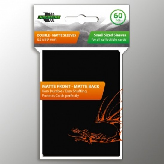 Blackfire Small Sleeves DoubleMatte Black (60 Sleeves)