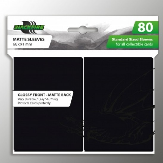 Blackfire Standard Sleeves Black (80 Sleeves)