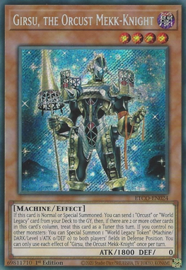 Girsu, the Orcust Mekk-Knight (ETCO-EN024) - 1st Edition