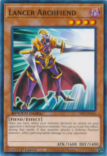 Lancer Archfiend (SS05-ENA16) - 1st Edition