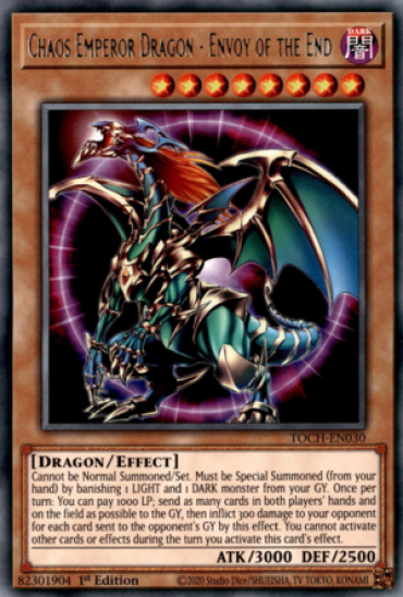 Chaos Emperor Dragon - Envoy of the End (TOCH-EN030) - 1st Edition