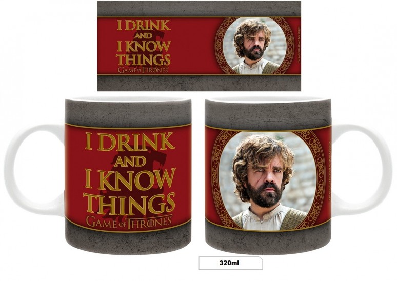 Κούπα Tyrion I Drink and I Know Things (320ml Κεραμική)