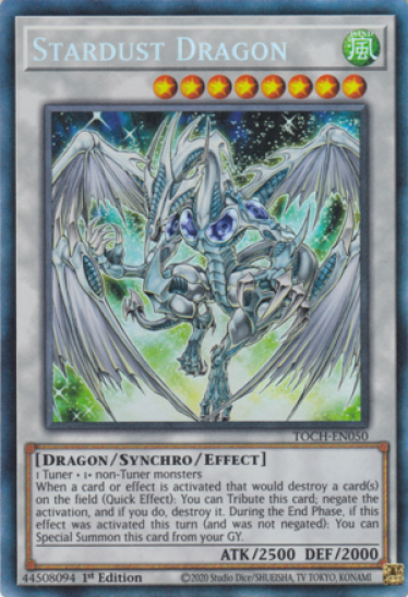 Stardust Dragon (TOCH-EN050) - 1st Edition