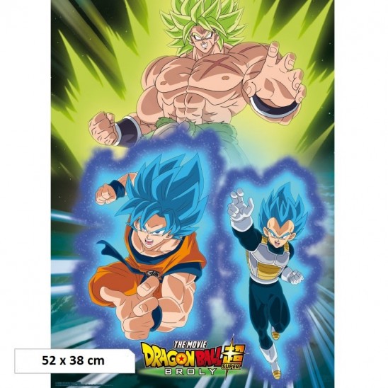 Αφίσα Broly vs Goku + Vegeta (52x38)