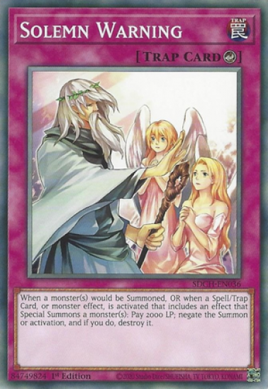 Solemn Warning (SDCH-EN036) - 1st Edition