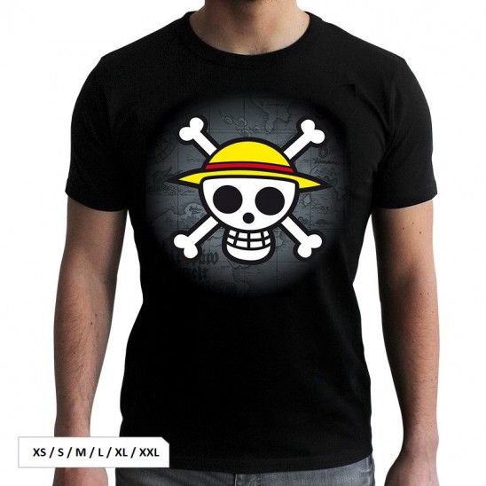 T-shirt Straw Hat Pirates (Μαύρο)