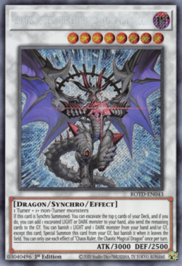 Chaos Ruler, the Chaotic Magical Dragon (ROTD-EN043) - 1st Edition