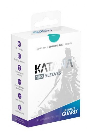 Ultimate Guard Katana Sleeves Standard Size Turquoise (100)