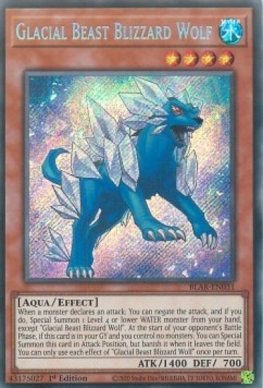 Glacial Beast Blizzard Wolf (BLAR-EN031) - 1st Edition