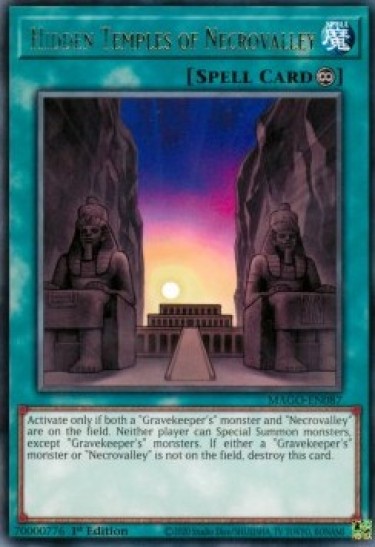 Hidden Temples of Necrovalley (MAGO-EN087) - 1st Edition