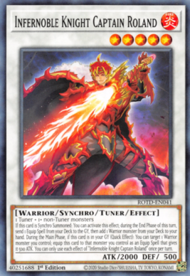 Infernoble Knight Captain Roland (ROTD-EN041) - 1st Edition