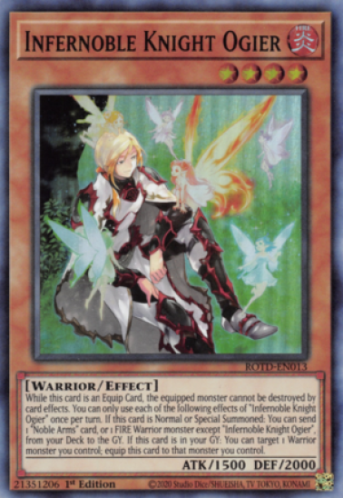 Infernoble Knight Ogier (ROTD-EN013) - 1st Edition