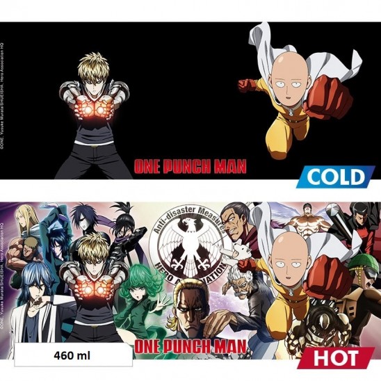 Κούπα Saitama & Genos (Heat Change 460ml)