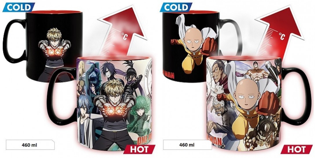 Κούπα Saitama & Genos (Heat Change 460ml)