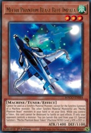 Mecha Phantom Beast Blue Impala (MAGO-EN064) - 1st Edition