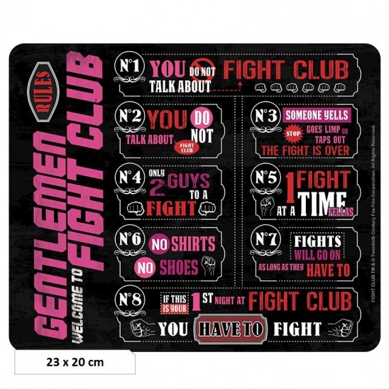 Mousepad Fight Club Rules